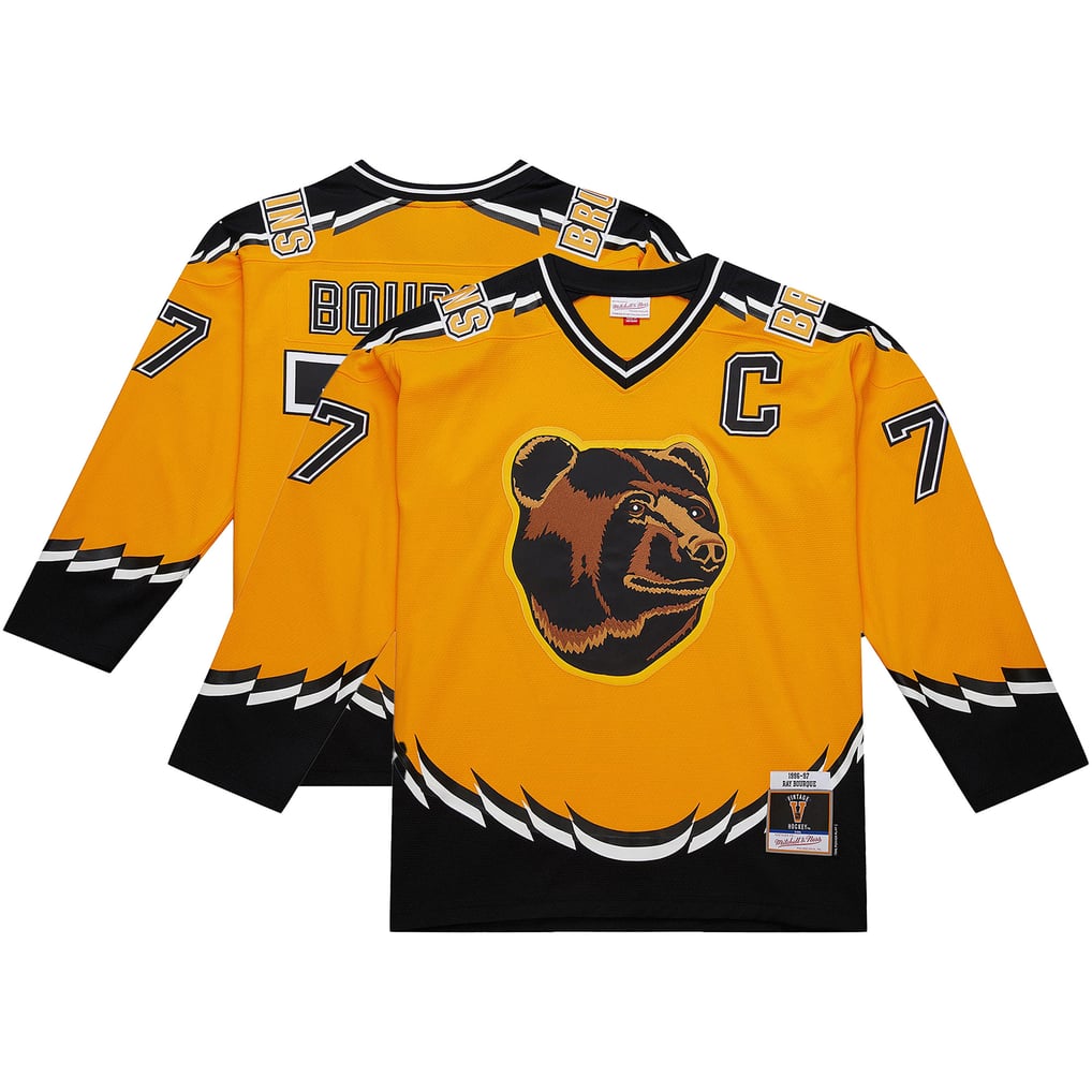 V108330 Bruins Ray Bourque BRUINS BOURQUE(96) REP JERSEY JERMENHTB MNBLUELIN-RB