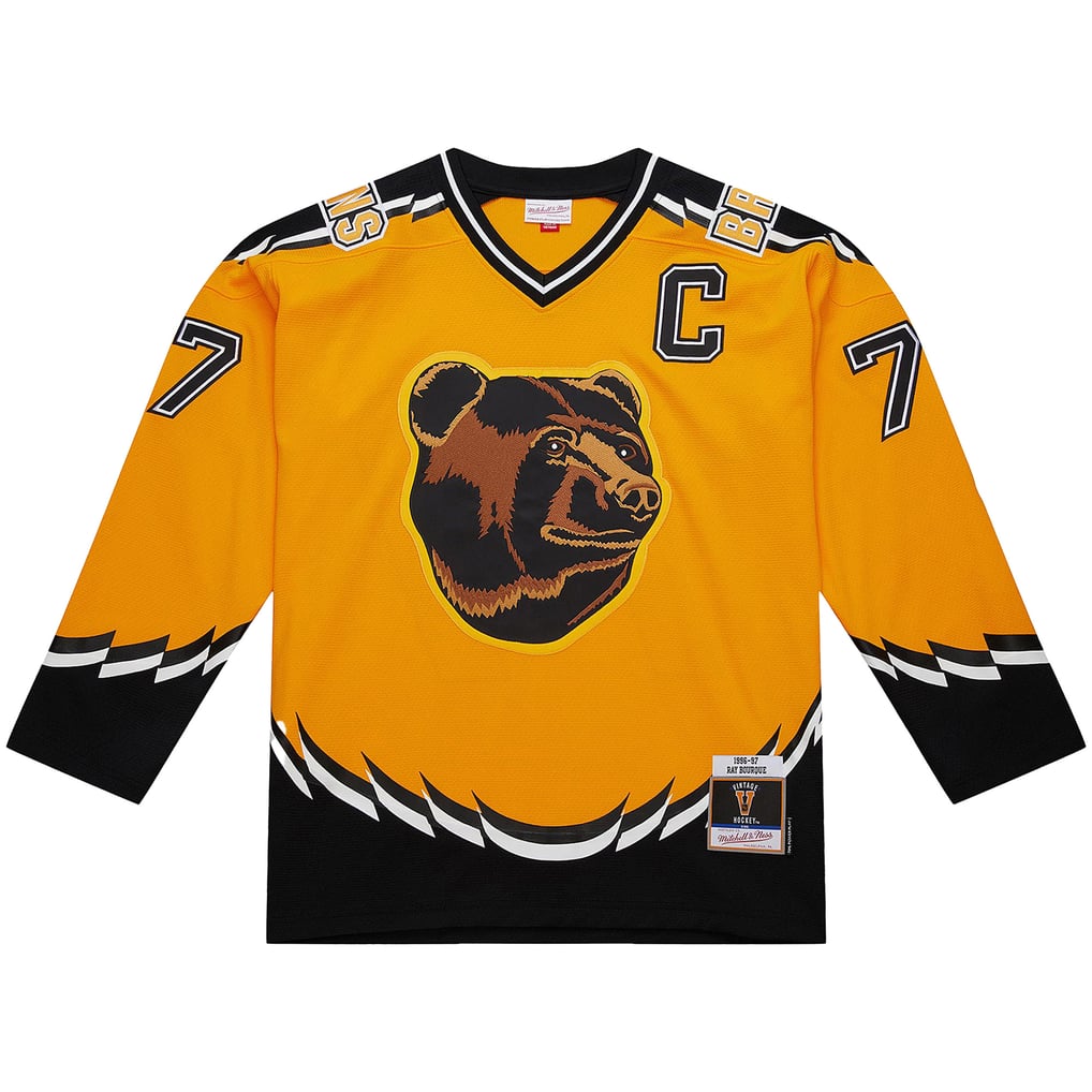 V108330 Bruins Ray Bourque BRUINS BOURQUE(96) REP JERSEY JERMENHTB MNBLUELIN-RB