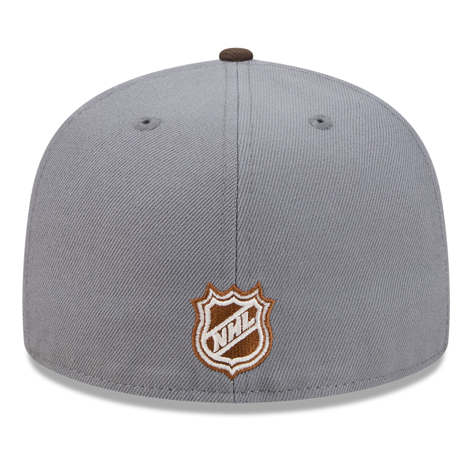 Men's New Era Charcoal/Brown Boston Bruins Wood Tones 59FIFTY Fitted Hat