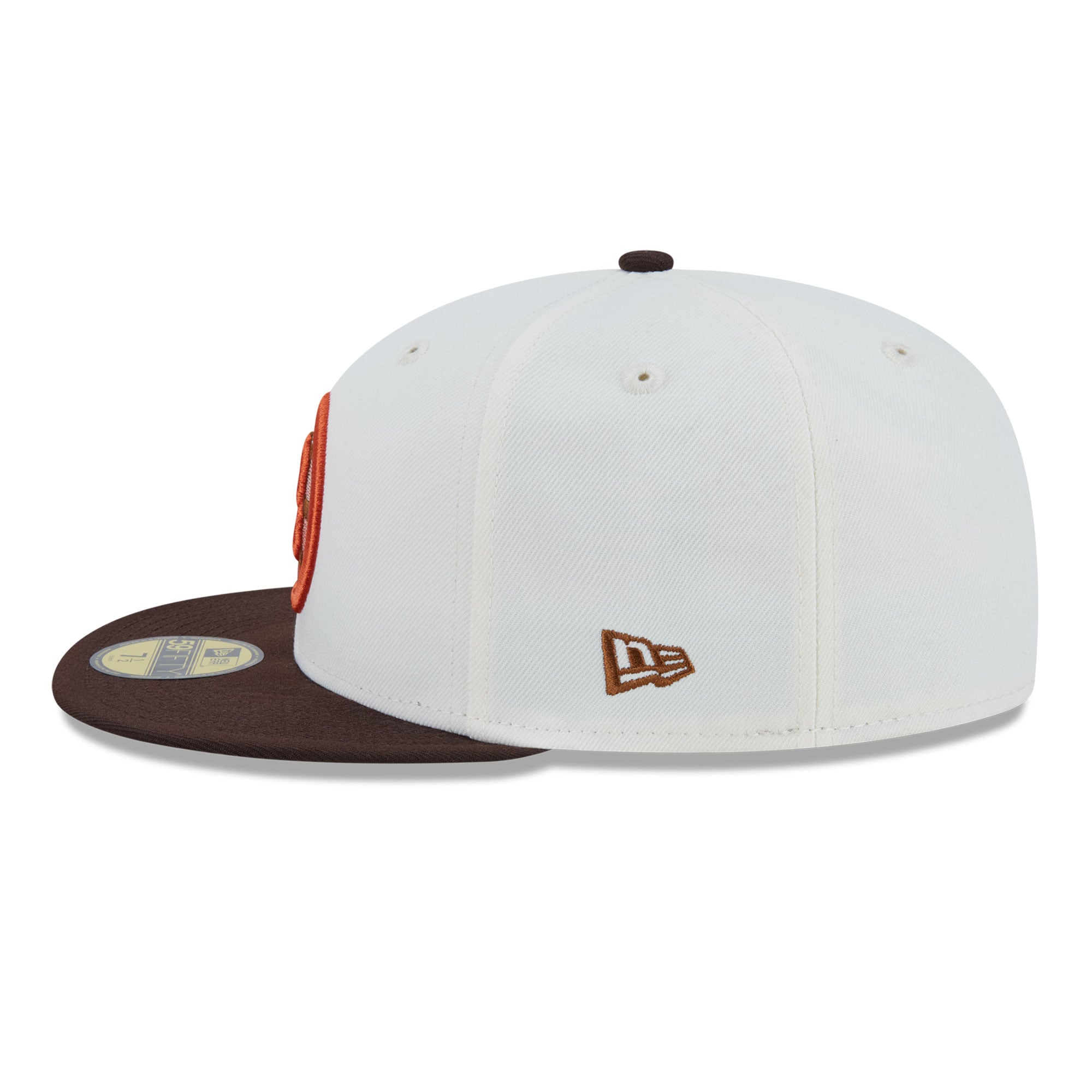 Casquette ajustée New Era 59FIFTY crème pour homme