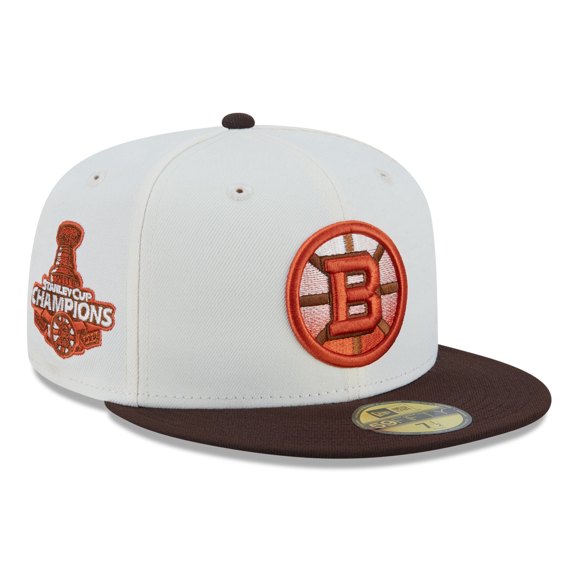 Casquette ajustée New Era 59FIFTY crème pour homme