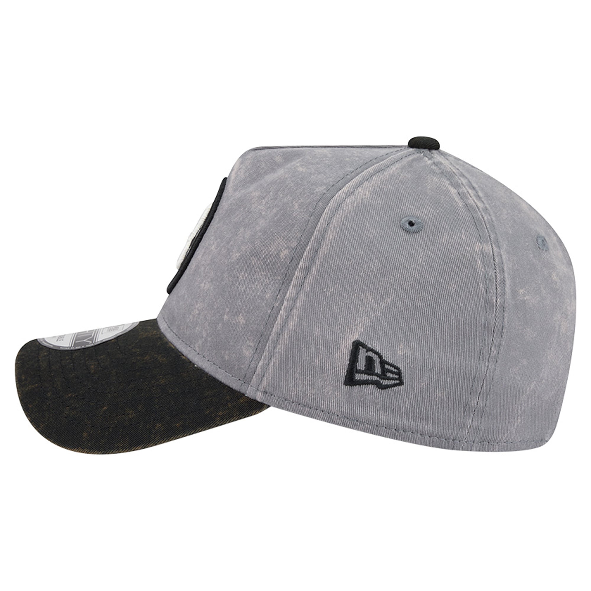 Men's New Era Gray/Black Boston Bruins Storm A-Frame 9FORTY Adjustable Hat