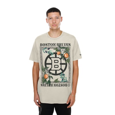 Boston Bruins New Era Floral T-Shirt - Sand