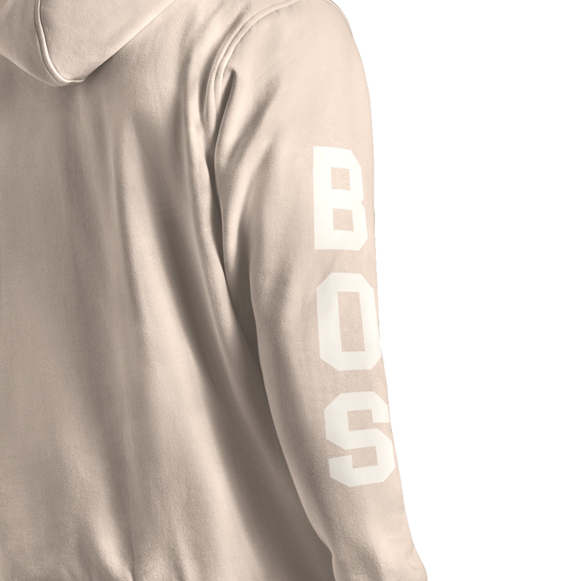 Sweat à capuche Starter beige pour homme, style vestiaire des Bruins de Boston