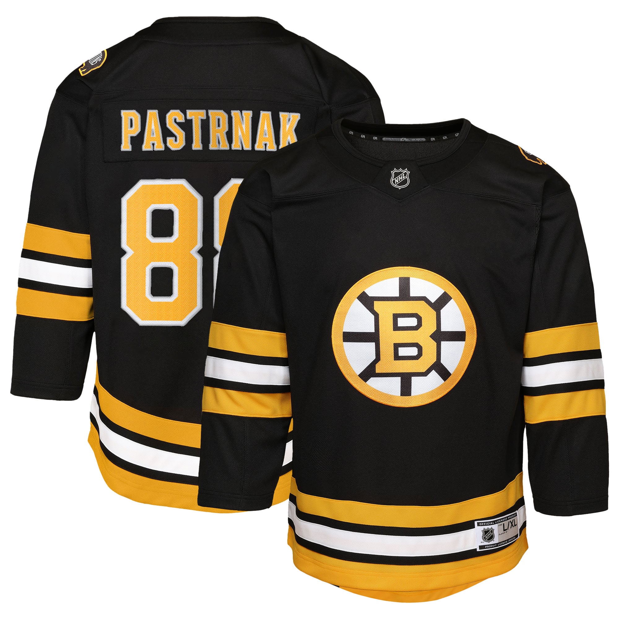 Preschool David Pastrnak Black Boston Bruins Home Replica Player Jersey