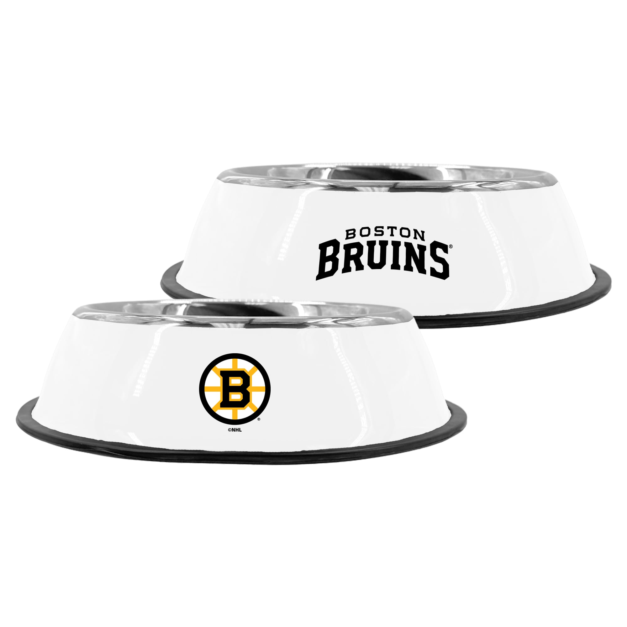 The Memory Company Boston Bruins 9" Stainless Steel Pet Bowl