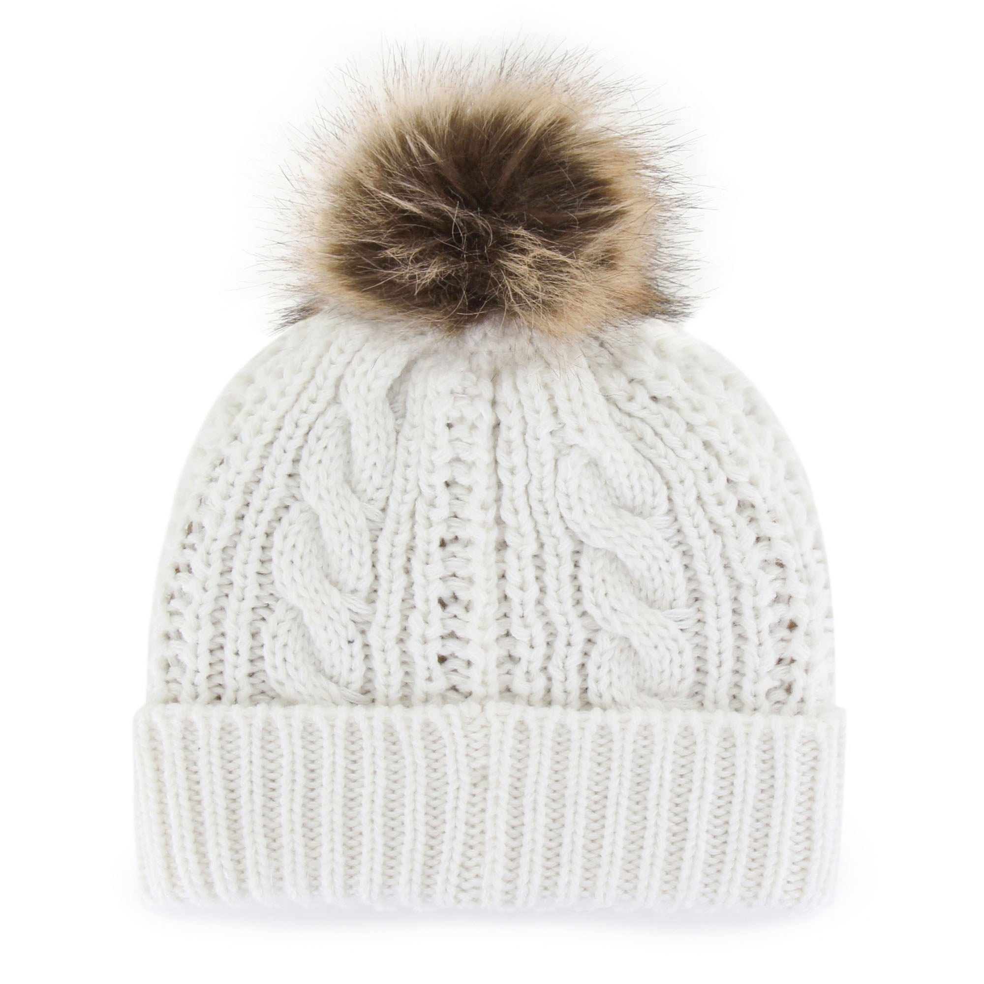 Bonnet en tricot à revers Meeko crème des Bruins de Boston 47 pour femme