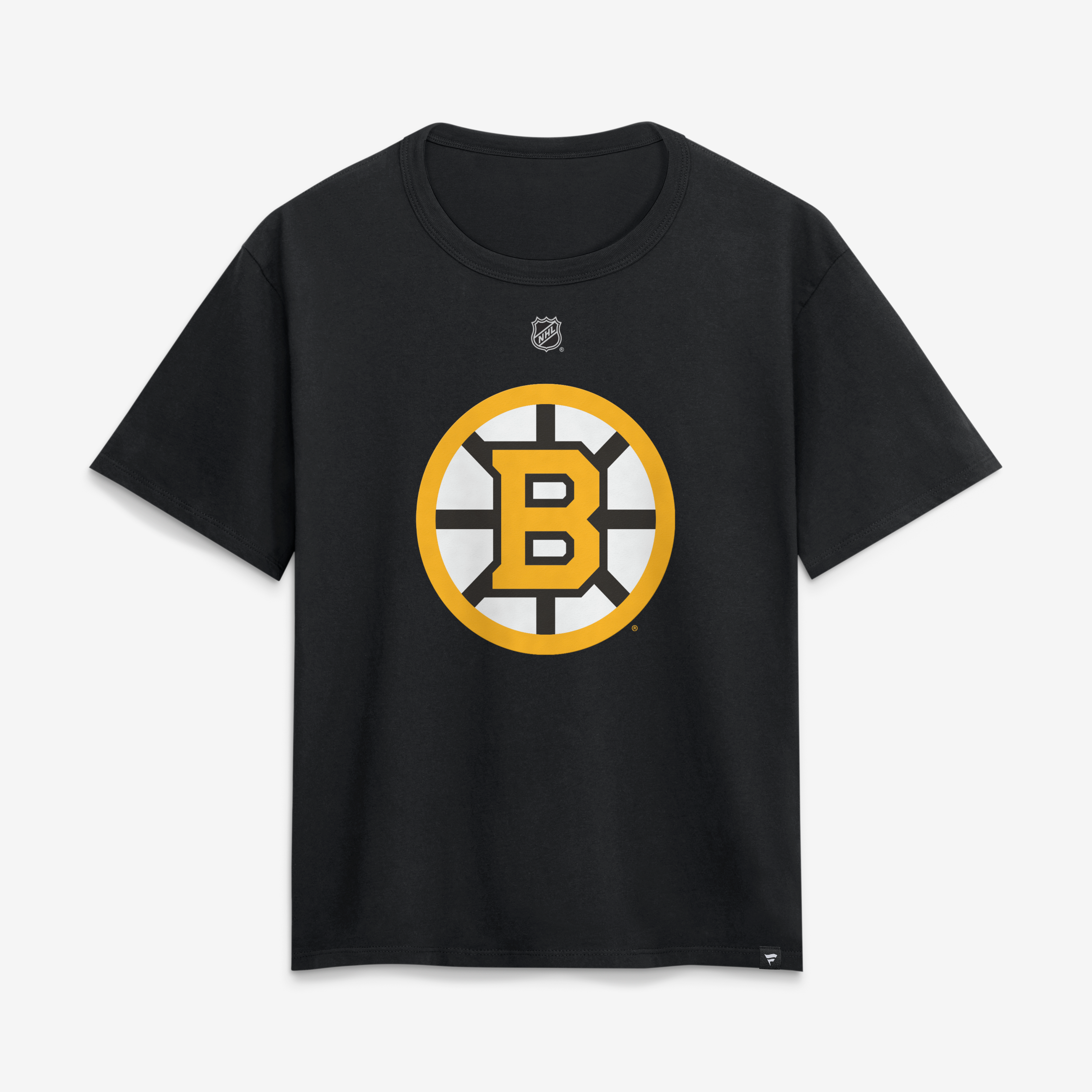 Women's Fanatics JJ Peterka Black Boston Bruins Authentic Stack Name & Number T-Shirt