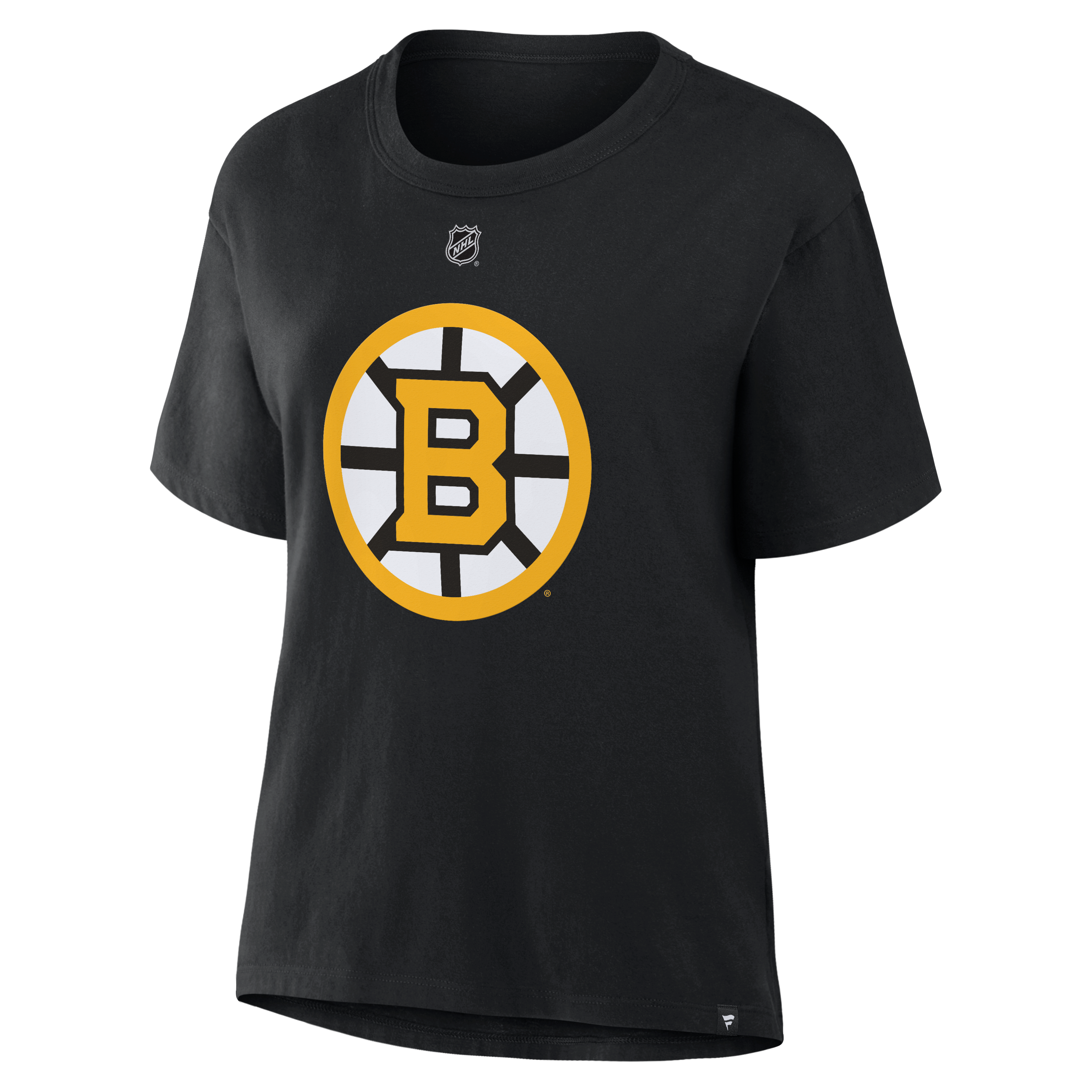 Women's Fanatics JJ Peterka Black Boston Bruins Authentic Stack Name & Number T-Shirt