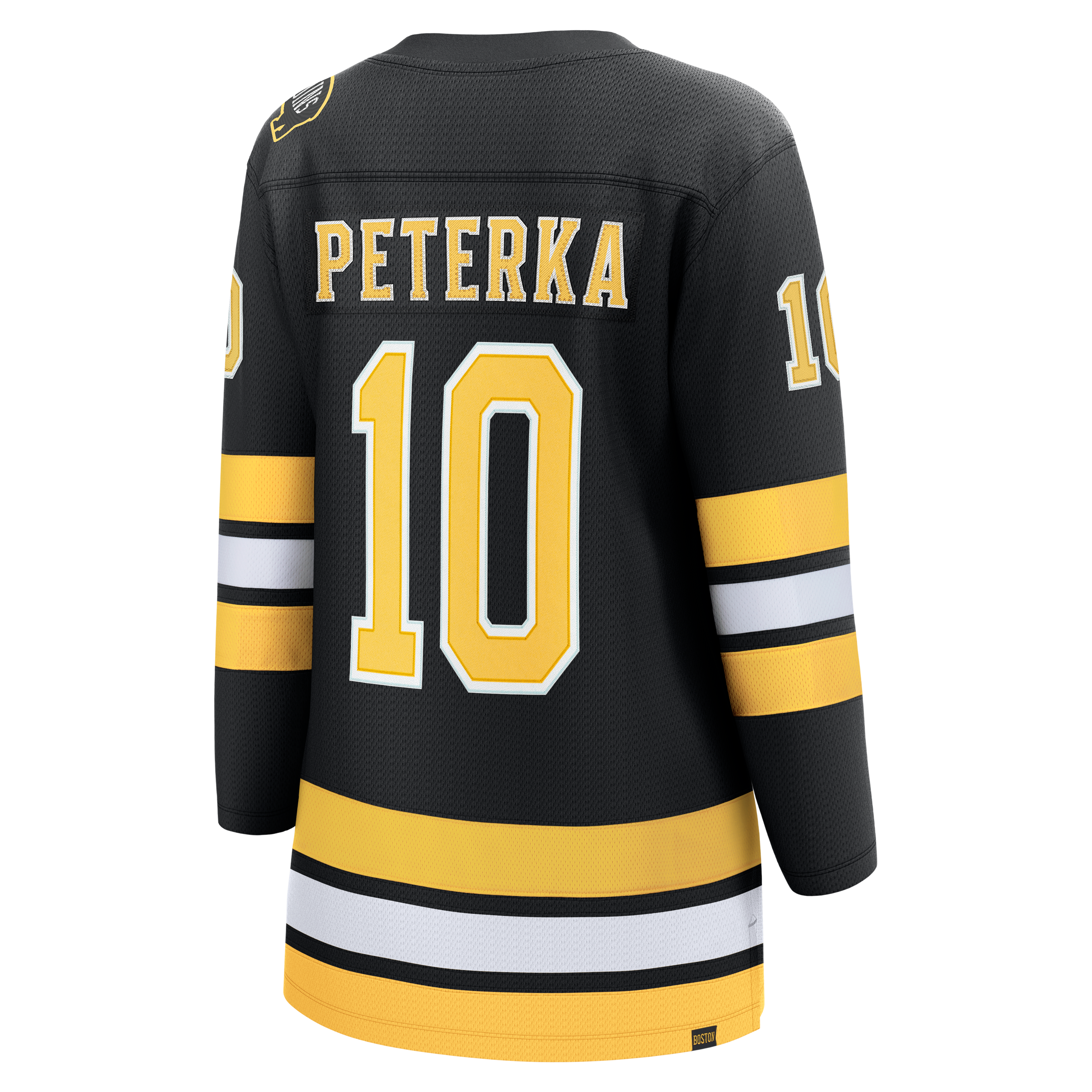 Maillot domicile noir JJ Peterka des Bruins de Boston pour femmes (Fanatics)
