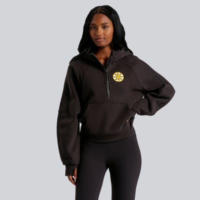 Boston Bruins lululemon Women's Scuba Oversized Half-Zip Hoodie - Black