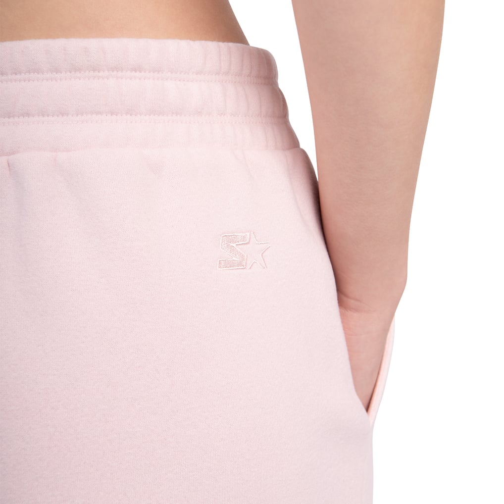 Women's Boston Bruins Starter Pink High-Waist Shorts