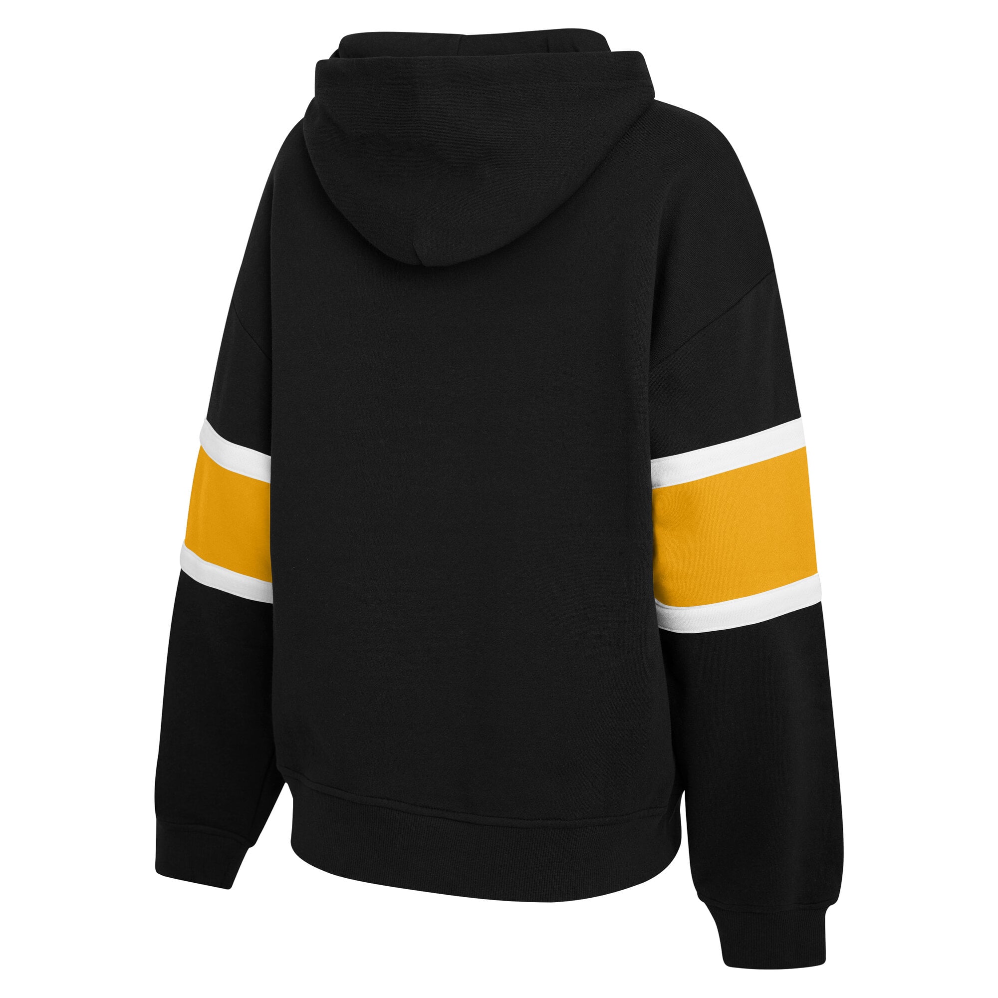 Sweat à capuche rayé noir Boston Bruins de la marque WEAR by Erin Andrews pour femme