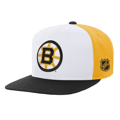  Boston Bruins Mitchell & Ness Youth Legendary Snapback Hat - White/Black