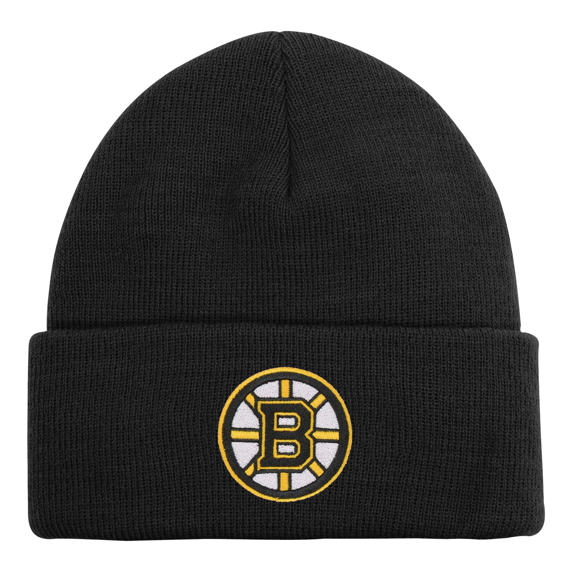 Bonnet en tricot à revers Essential Boston Bruins 2.0 noir Youth Outerstuff