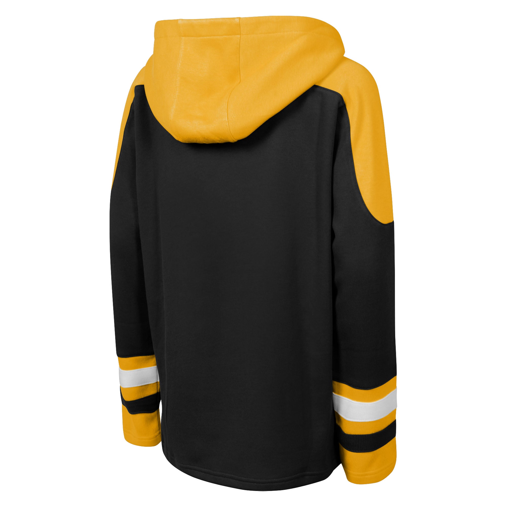 Youth Outerstuff Black Boston Bruins Ageless Must Have Home Raglan V-Neck Hoodie