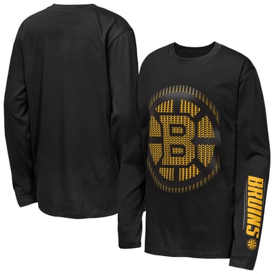 Boston Bruins Outerstuff Youth Regroup & Reset Long Sleeve T-Shirt - Black