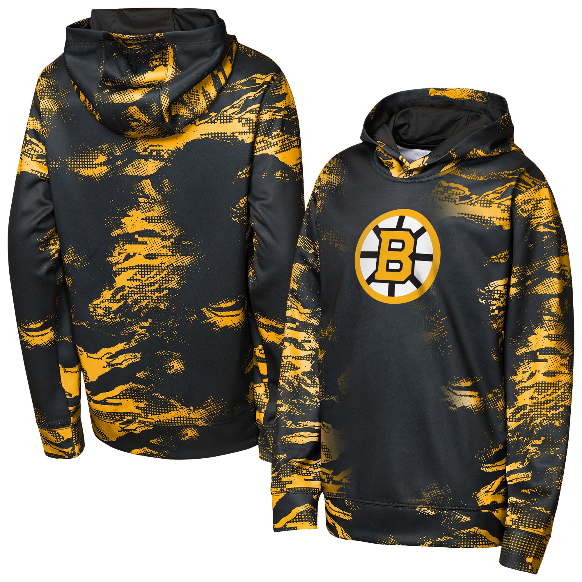 Sweat à capuche noir Youth Outerstuff Boston Bruins Team Dynamics