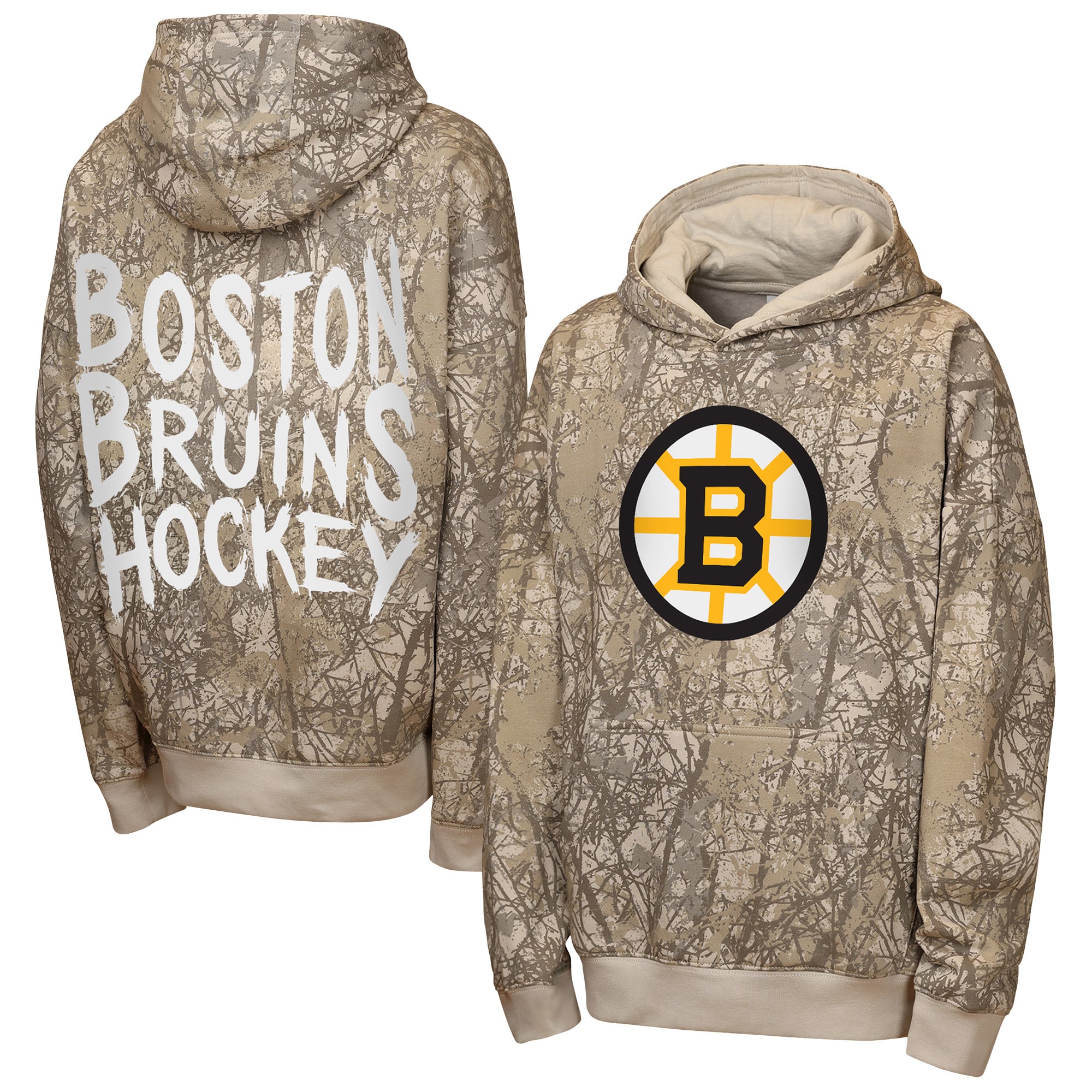 Sweat à capuche oversize Youth Outerstuff Natural Boston Bruins Fast & Furious