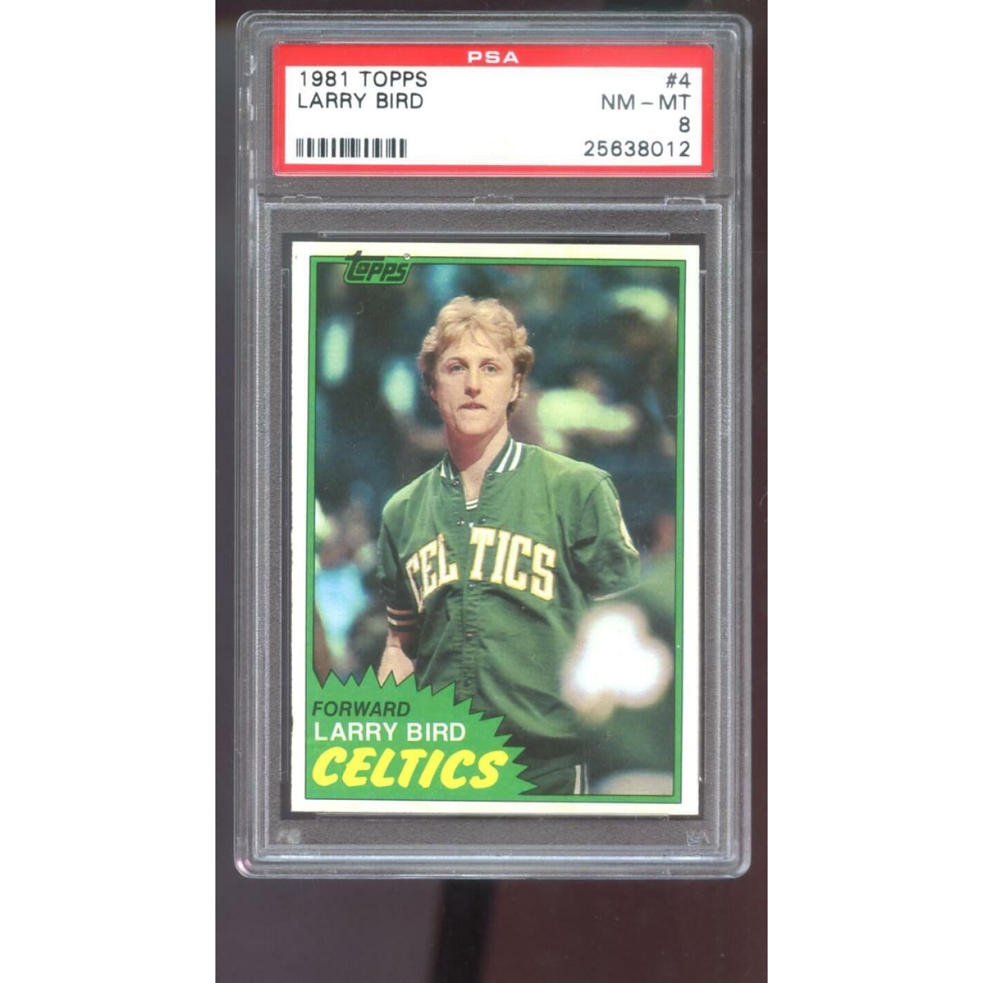 1981-82 Topps #4 Larry Bird Boston Celtics PSA 8 Graded Basketball 