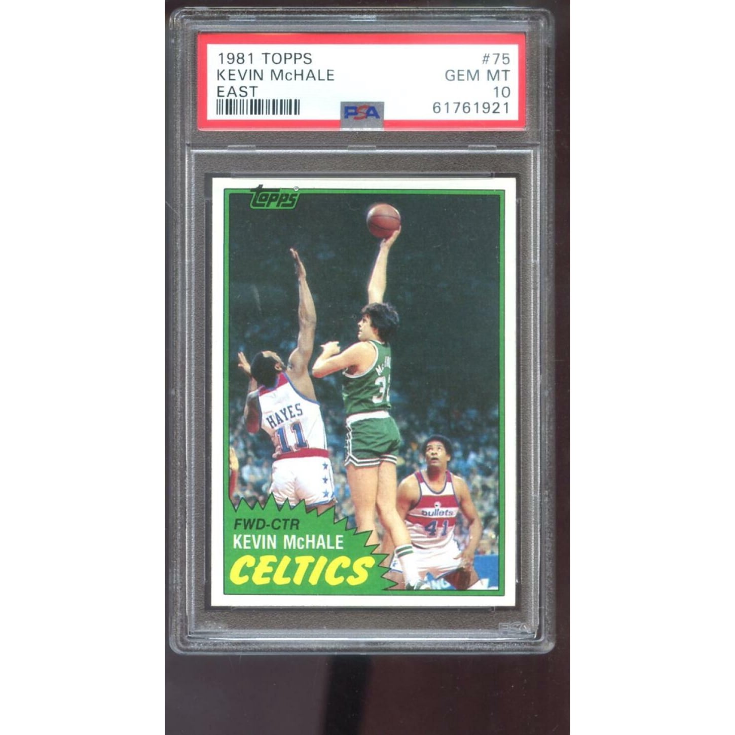 1981-82 Topps #75 Kevin McHale ROOKIE RC PSA 10 Graded Basketball 