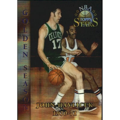 1996 Topps Stars Finest Refractors #70 John Havlicek GS