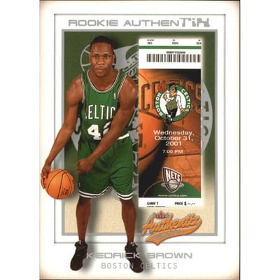 2001-02 Fleer Authentix Front Row Parallel #128 Kedrick Brown