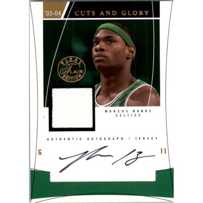 2003-04 Flair Final Edition Cuts and Glory Autographs #MB Marcus Banks