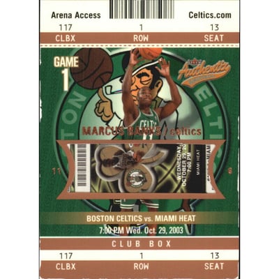 2003-04 Fleer Authentix Club Box #117 Marcus Banks