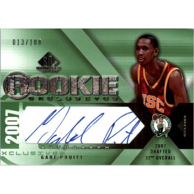 2007-08 SP Game Used Rookie Exclusives Autographs #REGP Gabe Pruitt