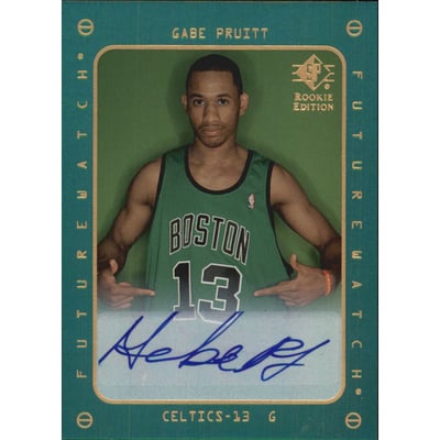 2007-08 SP Rookie Edition 1997-98 SP Rookie Autographs #143 Gabe Pruitt