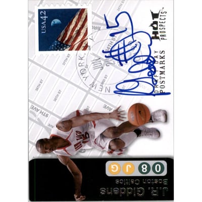 2008-09 Hot Prospects Draft Day Postmarks #DDJG J.R. Giddens
