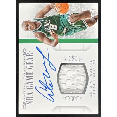 2014-15 National Treasures NBA Game Gear #GGS-AW Antoine Walker Auto /75