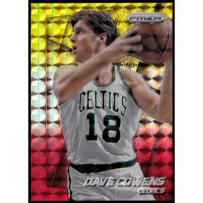 2014-15 Panini Prizm Prizms Yellow and Red Mosaic #217 Dave Cowens