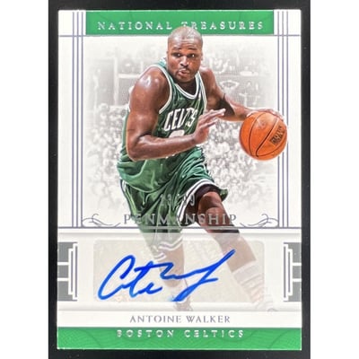 2016-17 Panini National Treasures Penmanship #23 Antoine Walker Auto /99