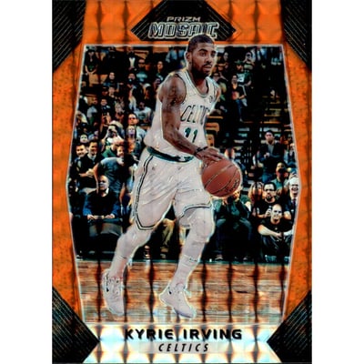 2017-18 Panini Prizm Mosaic Orange #100 Kyrie Irving