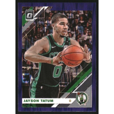 2019-20 Donruss Optic Purple Shock #82 Jayson Tatum