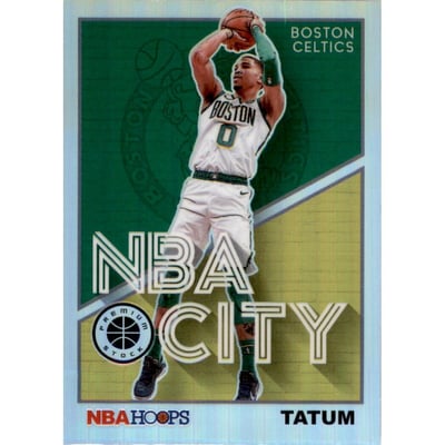 2019-20 Hoops Premium Stock NBA City Holo #11 Jayson Tatum