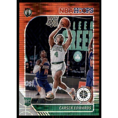 2019-20 Hoops Premium Stock Prizms Red Pulsar #227 Carsen Edwards