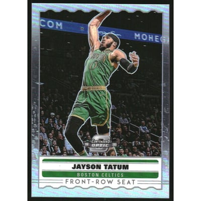2019-20 Panini Contenders Optic Front Row Seat Red Cracked Ice #1 Jayson Tatum
