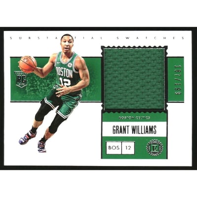2019-20 Panini Encased Substantial Swatches Rookies #18 Grant Williams