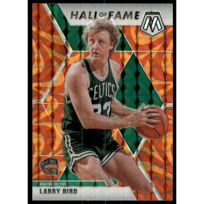 2019-20 Panini Mosaic Mosaic Orange Reactive #290 Larry Bird HOF
