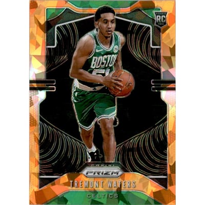 2019-20 Panini Prizm Prizms Orange Ice #286 Tremont Waters