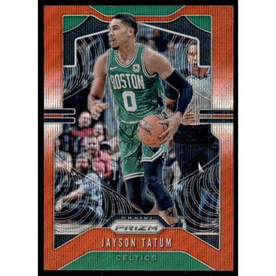 2019-20 Panini Prizm Prizms Ruby Wave #39 Jayson Tatum