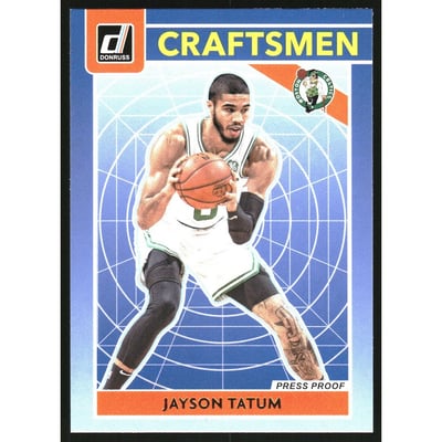 2020-21 Donruss Craftsmen Press Proof #2 Jayson Tatum