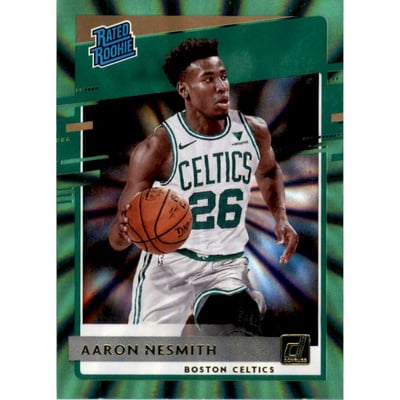 2020-21 Donruss Holo Green Laser #232 Aaron Nesmith RR