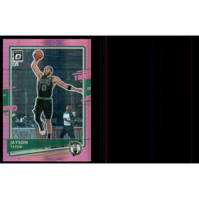 2020-21 Donruss Optic Hyper Pink #77 Jayson Tatum