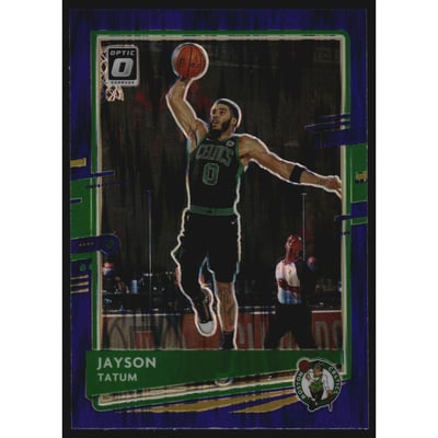 2020-21 Donruss Optic Purple Shock #77 Jayson Tatum