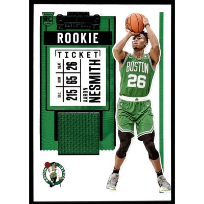 2020-21 Panini Contenders Rookie Ticket Swatches #6 Aaron Nesmith