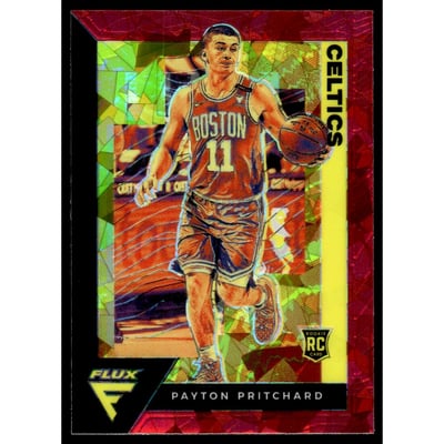 2020-21 Panini Flux Red Cracked Ice #211 Payton Pritchard